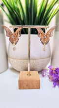 Gold Butterfly Angel Earrings