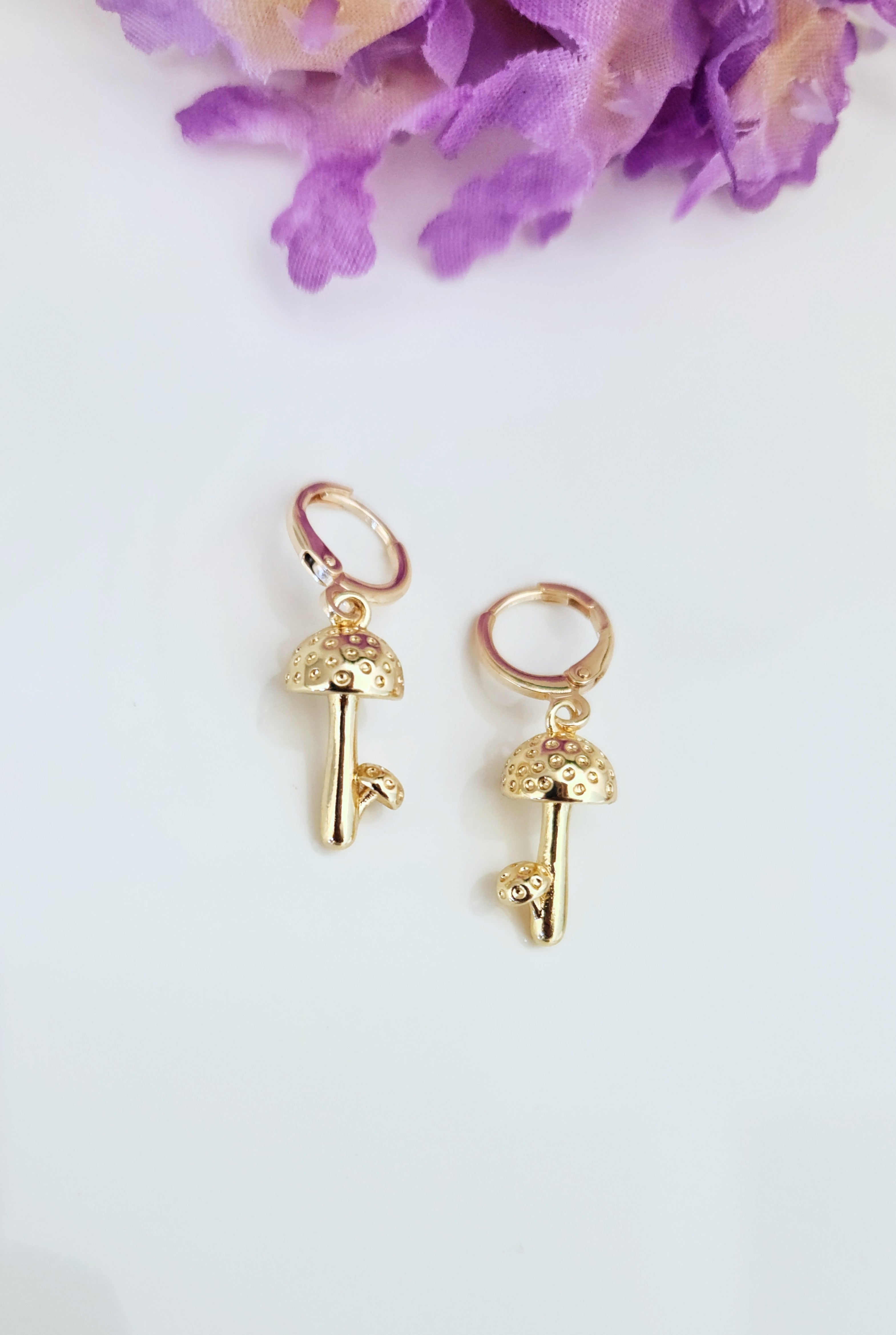 Whimsical Mushroom Earrings