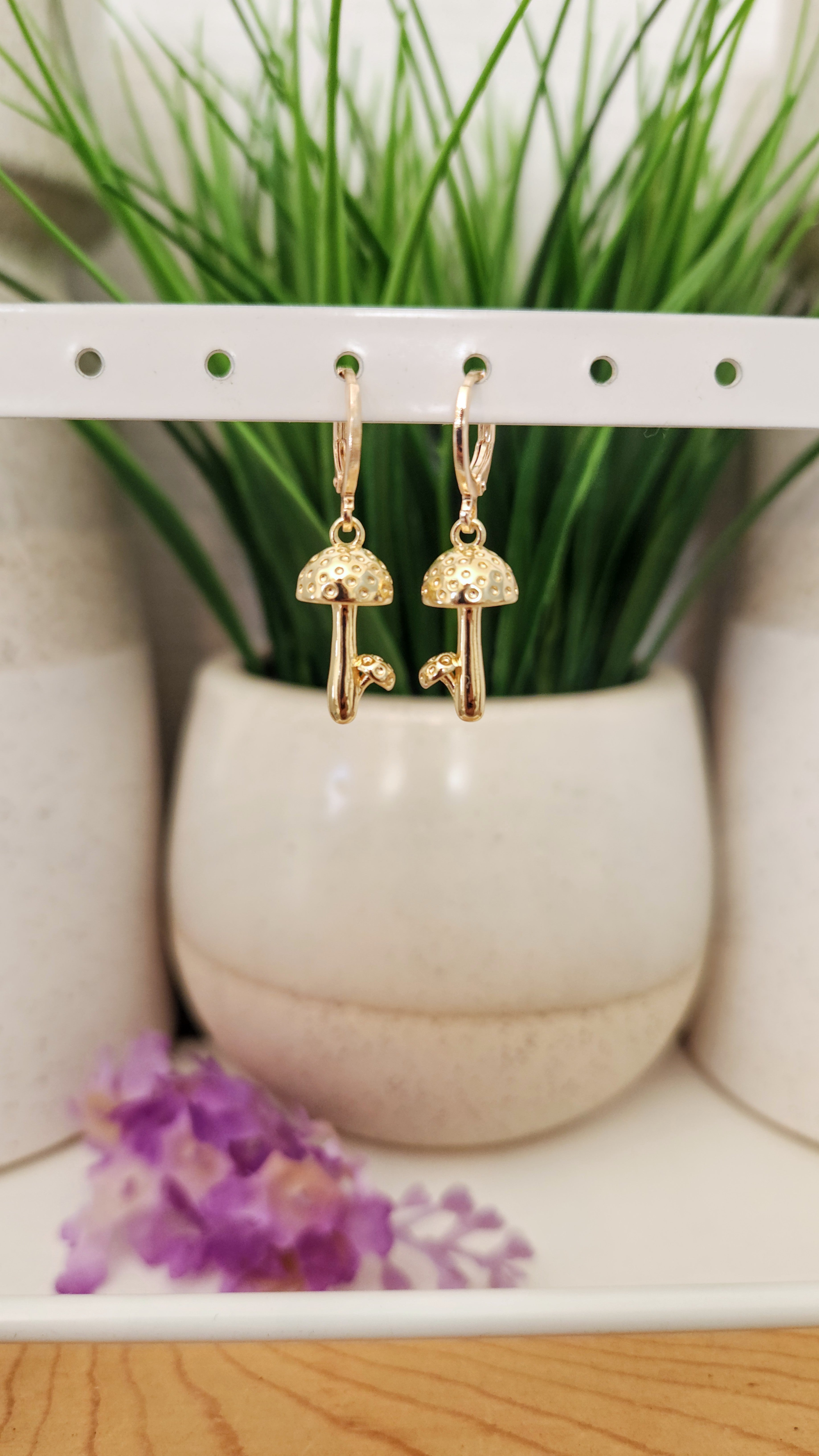 Whimsical Mushroom Earrings