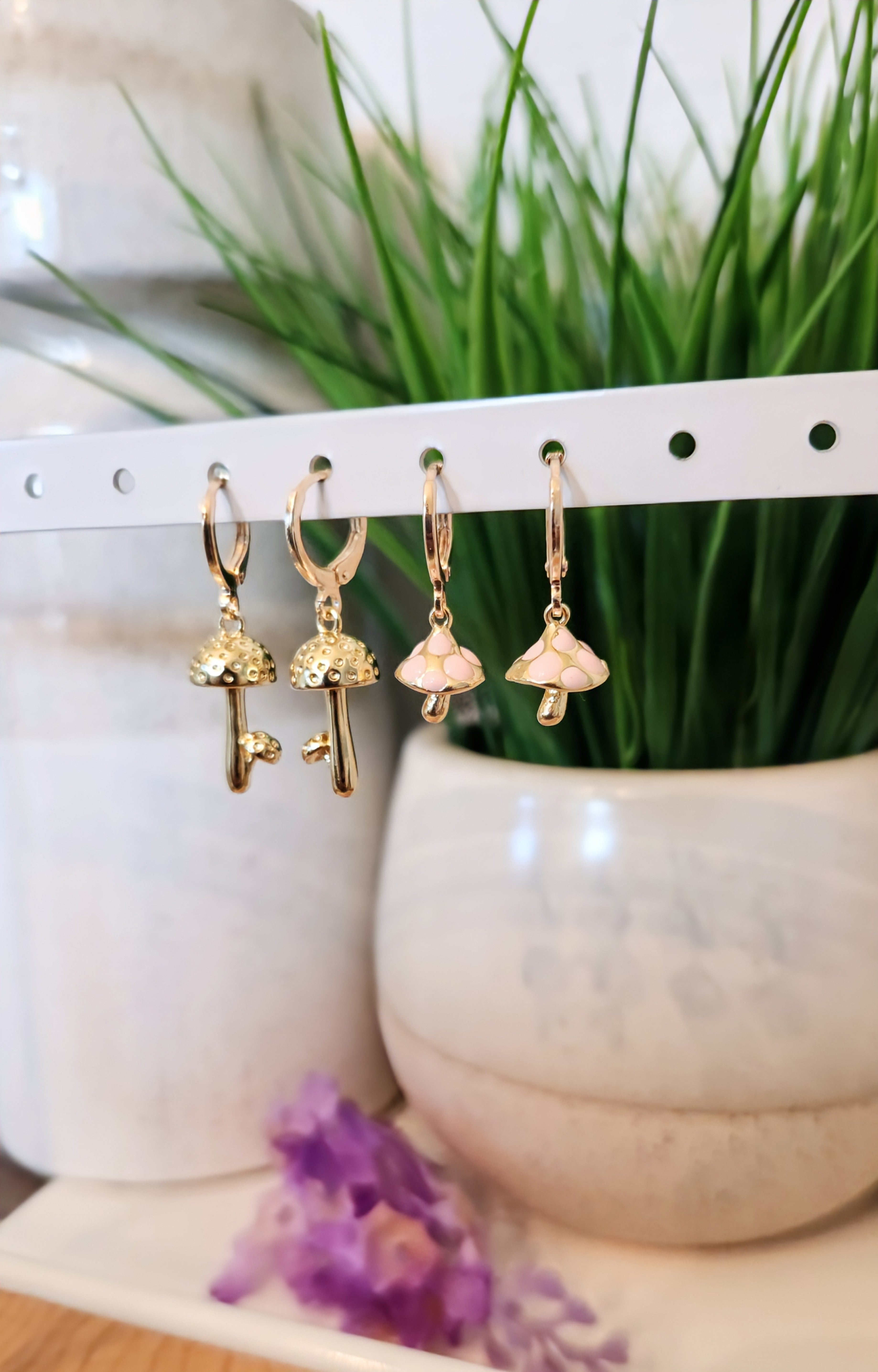 Whimsical Mushroom Earrings
