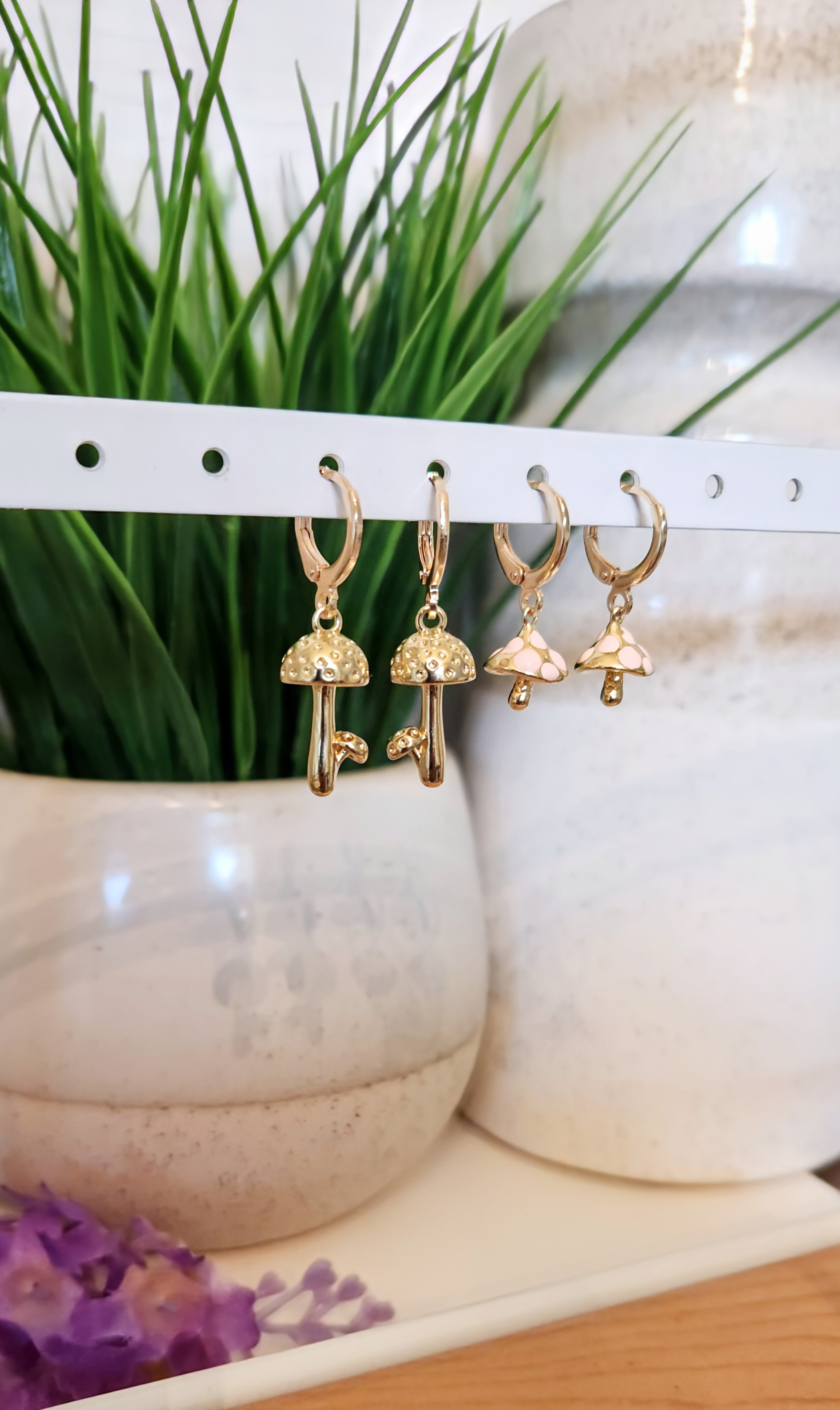 Whimsical Mushroom Earrings