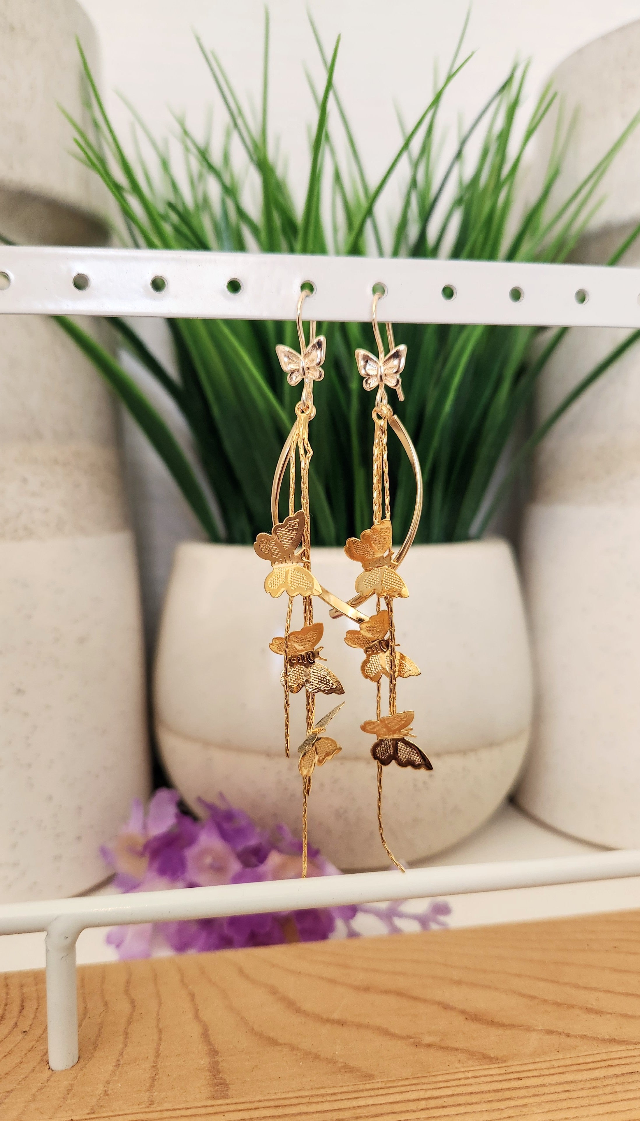 Butterfly Tassel Earrings