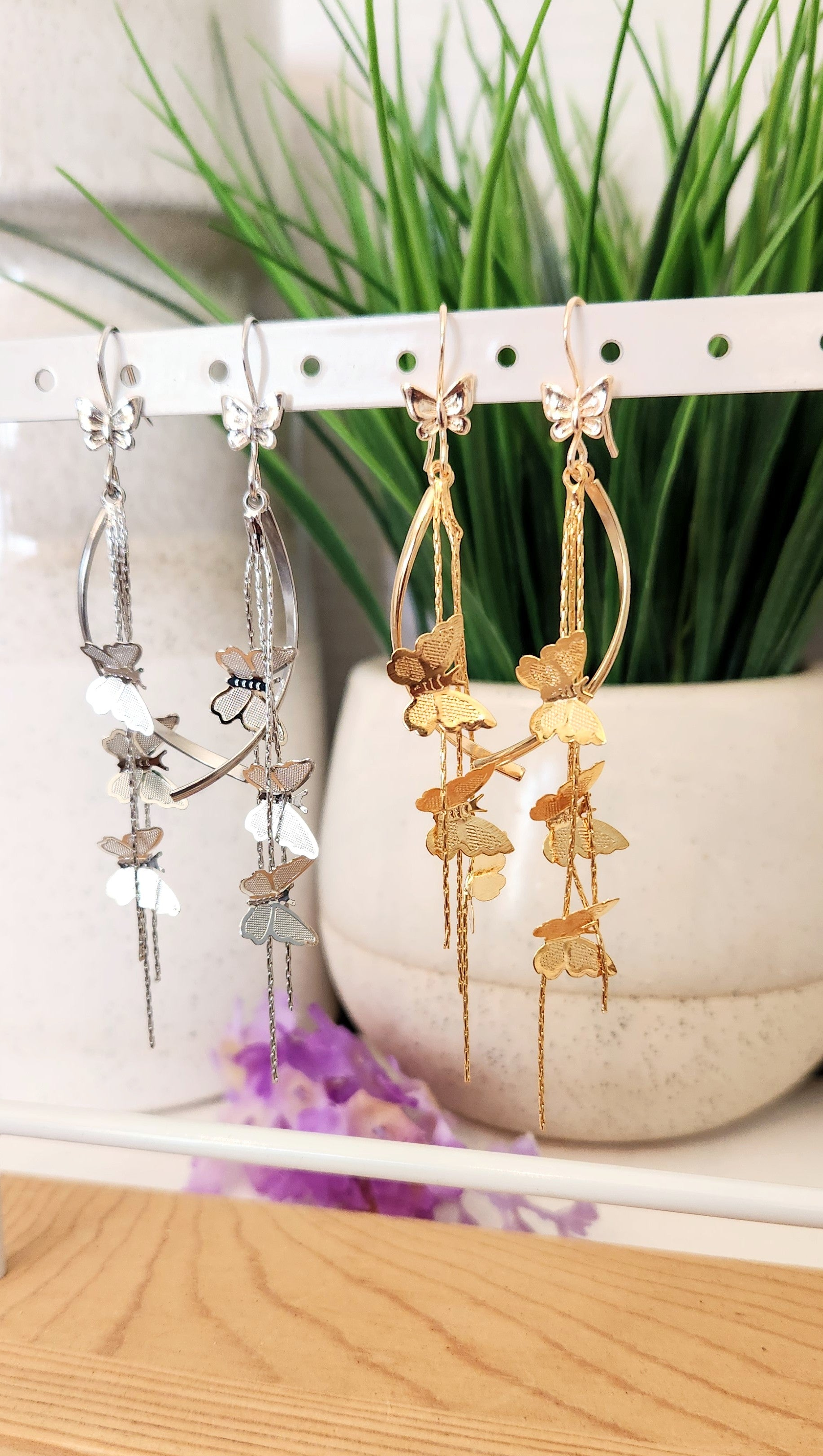 Butterfly Tassel Earrings