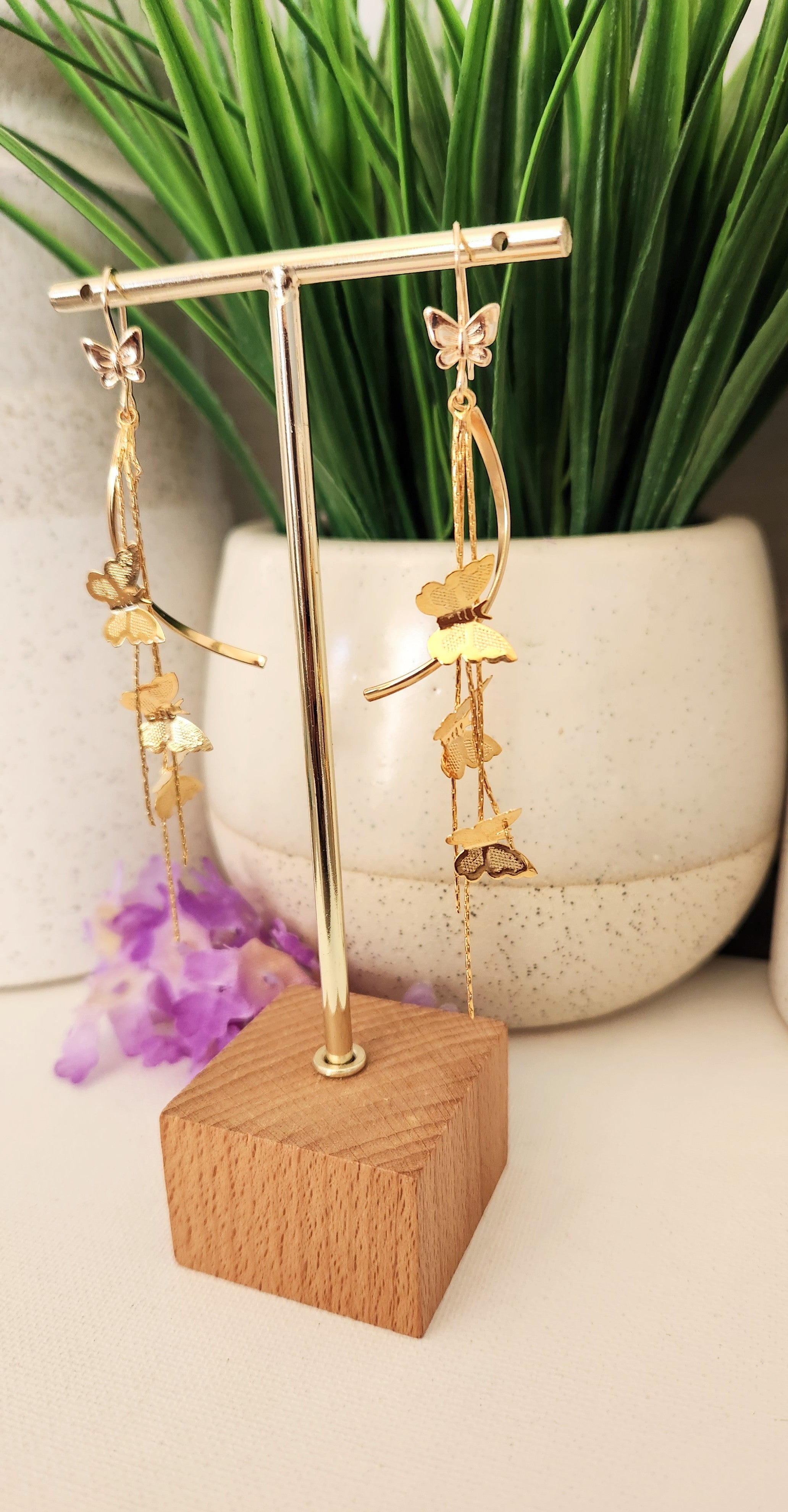 Butterfly Tassel Earrings