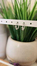 Mini Crystal Hoop Earrings