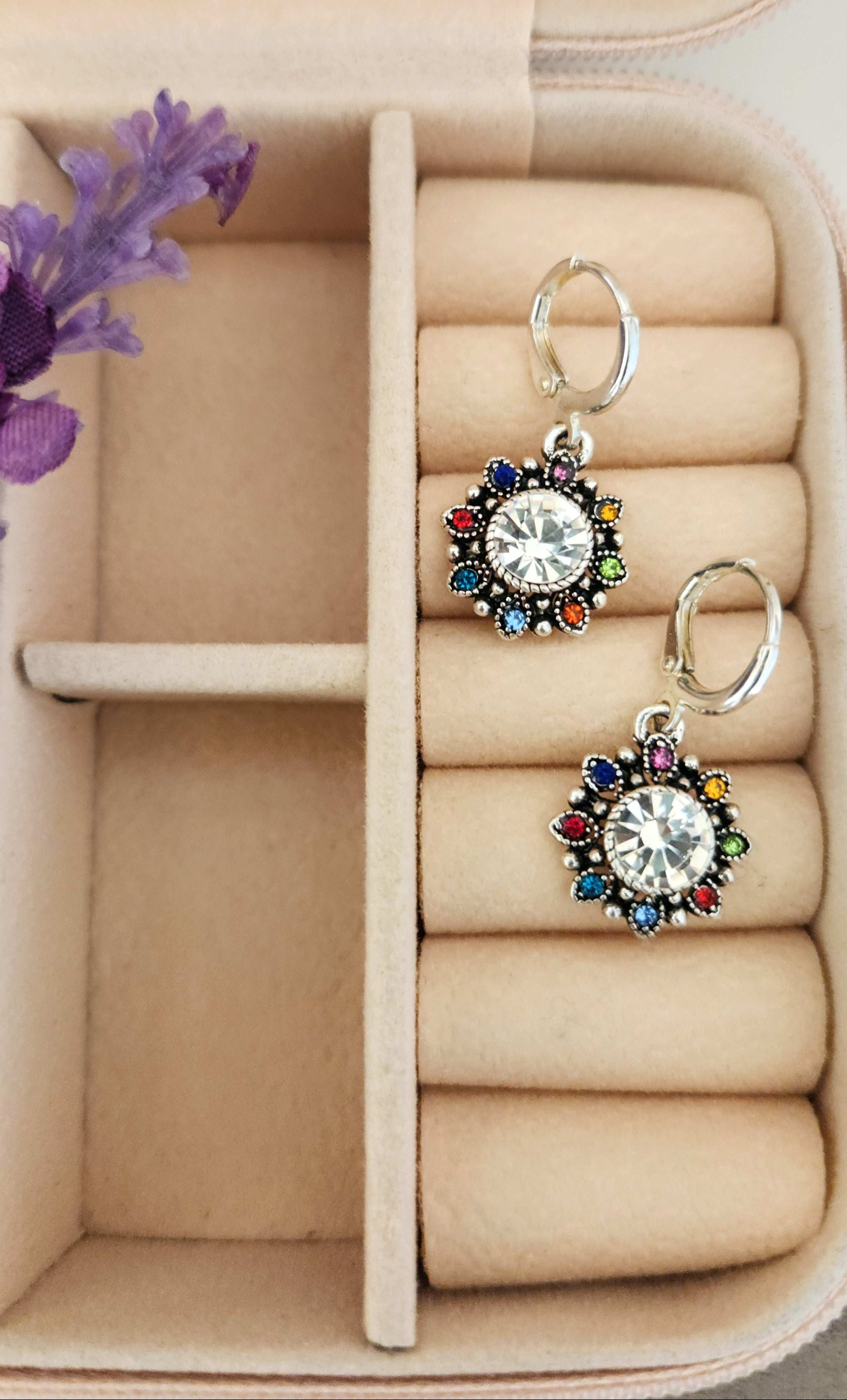 Vibrant Sunburst Earrings