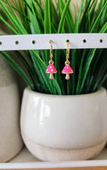 Colorful Mushroom Earrings