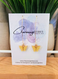 Butterfly Threader Earrings- Multiple Colors