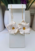 Handmade Flower Clay Earrings