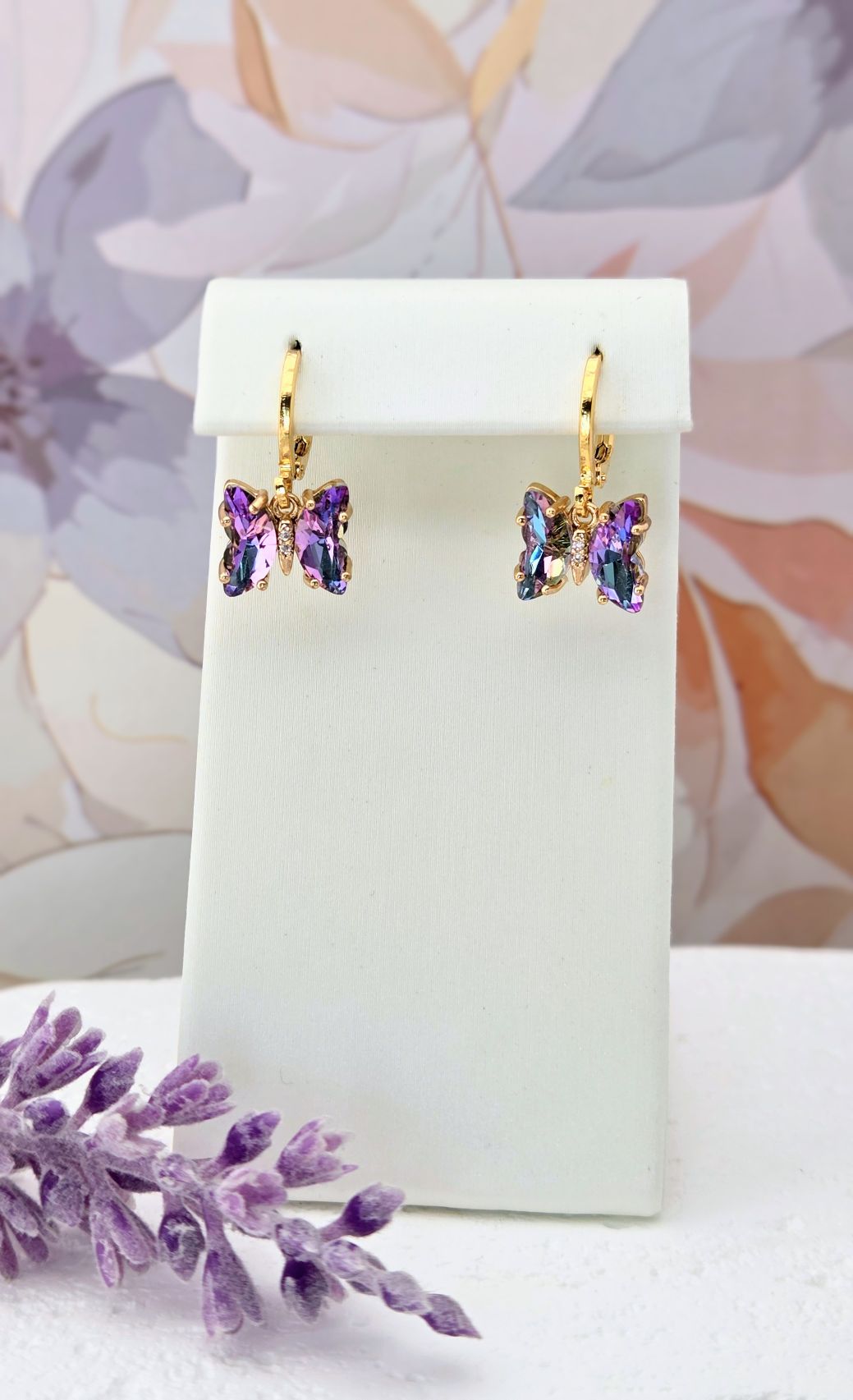 Crystal Butterfly Earrings