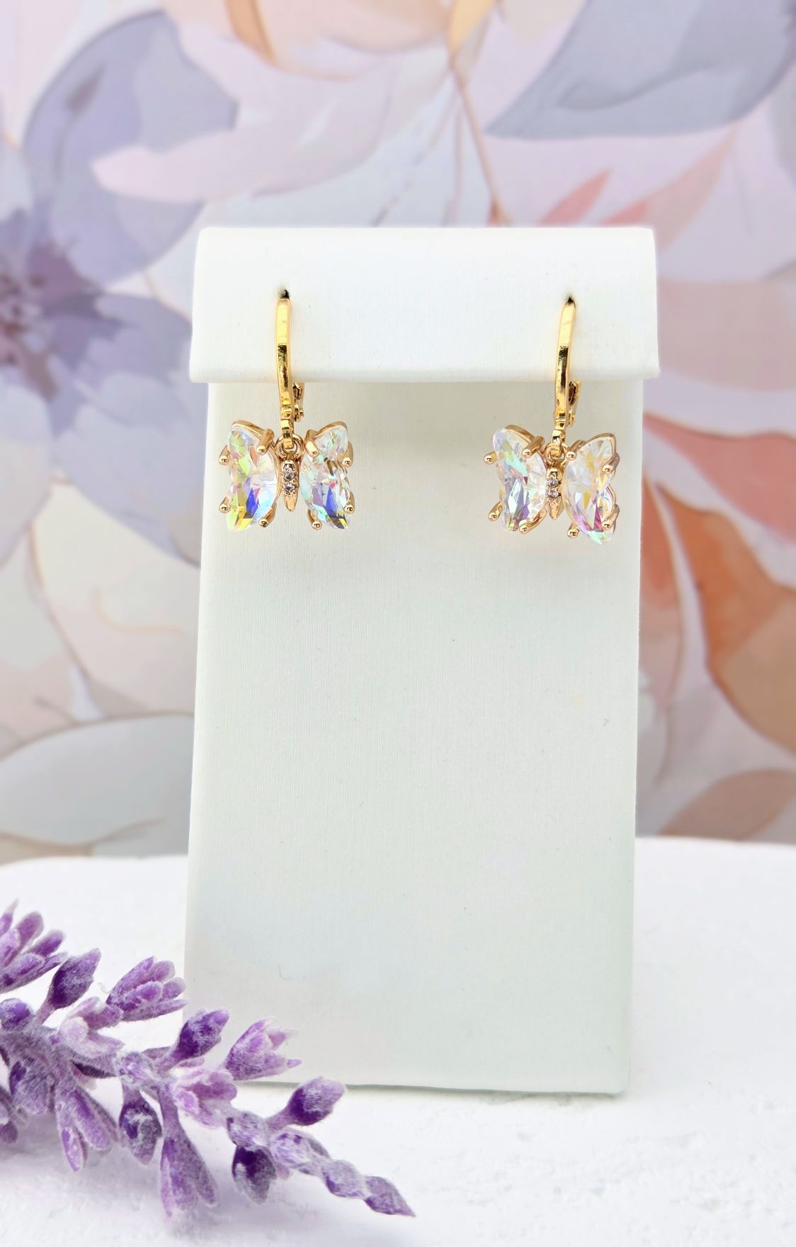 Crystal Butterfly Earrings