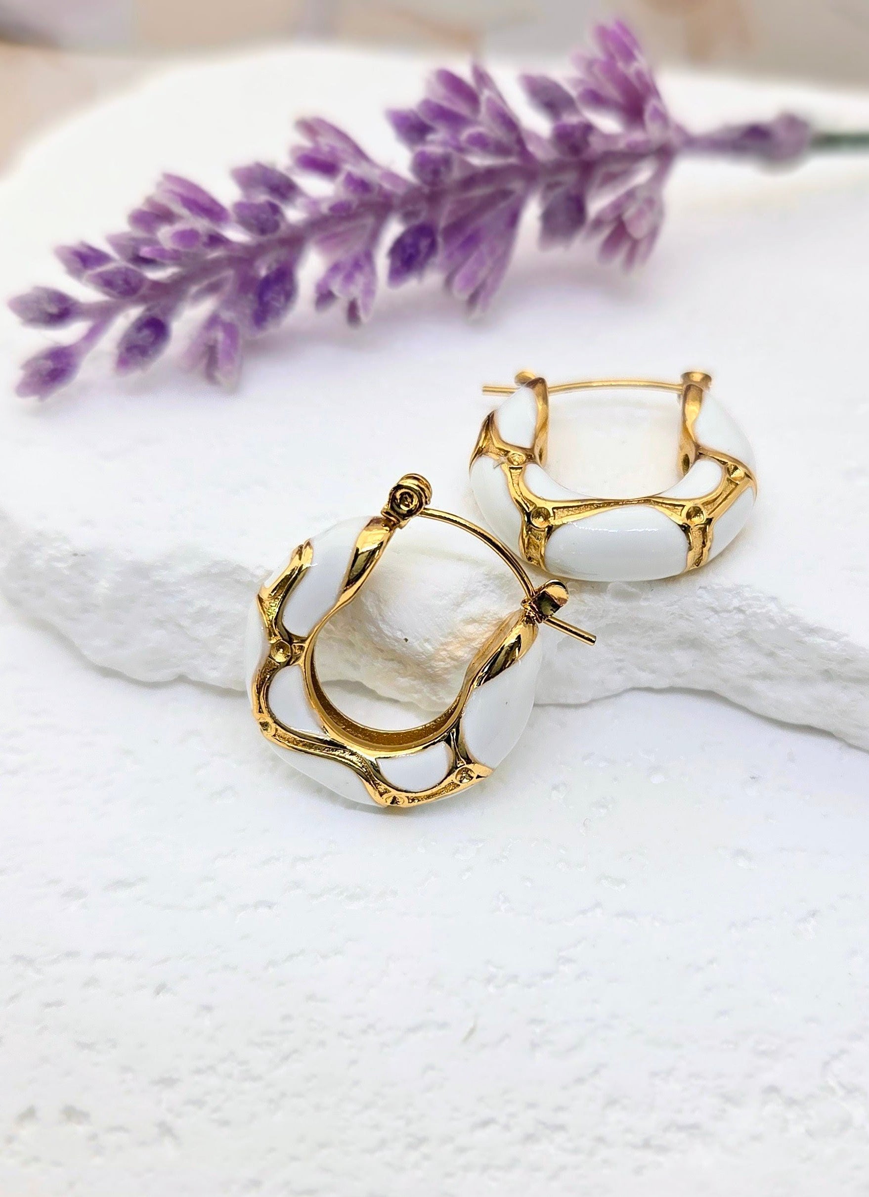 Chunky Enamel Hoops