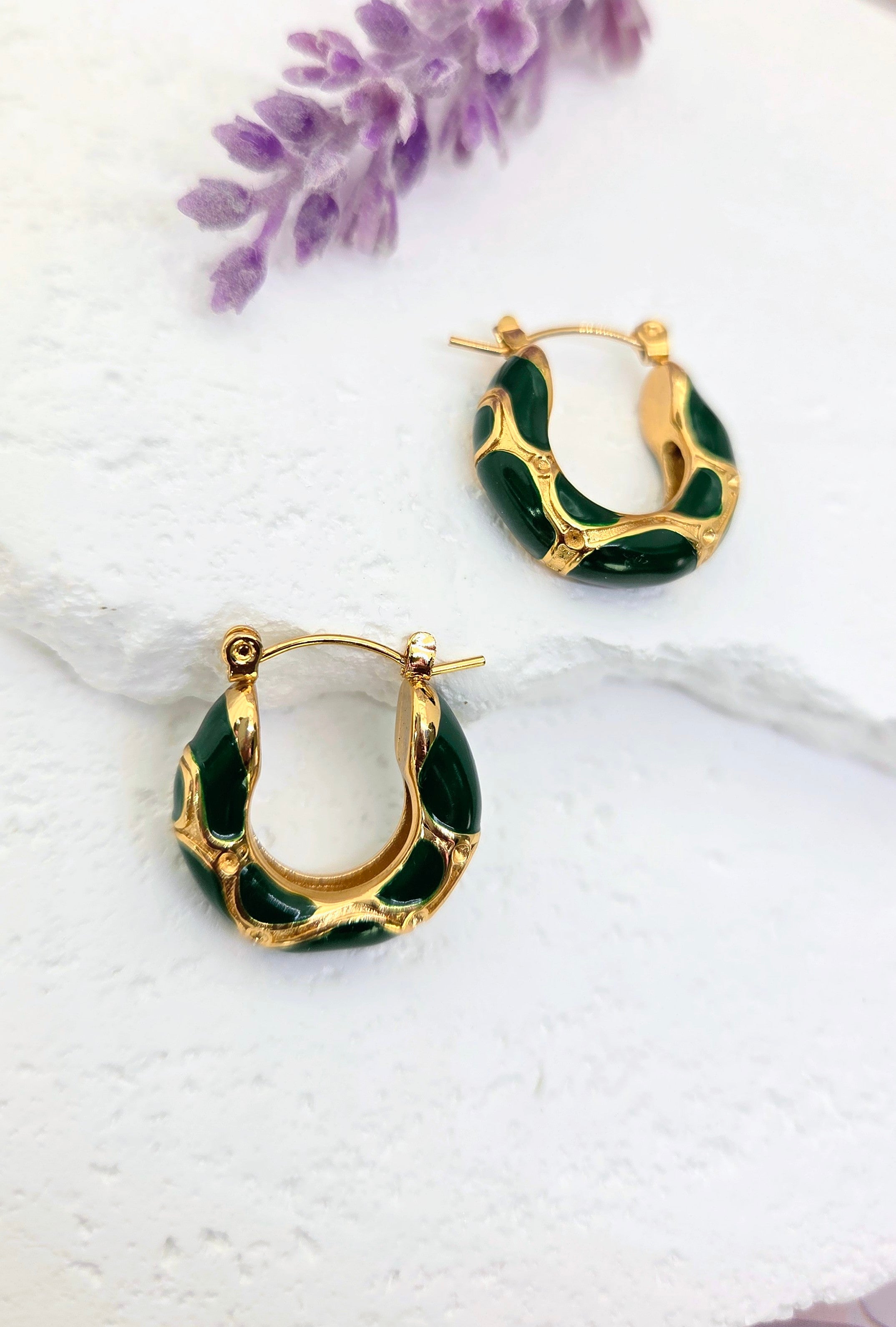 Chunky Enamel Hoops