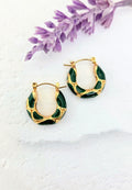 Chunky Enamel Hoops