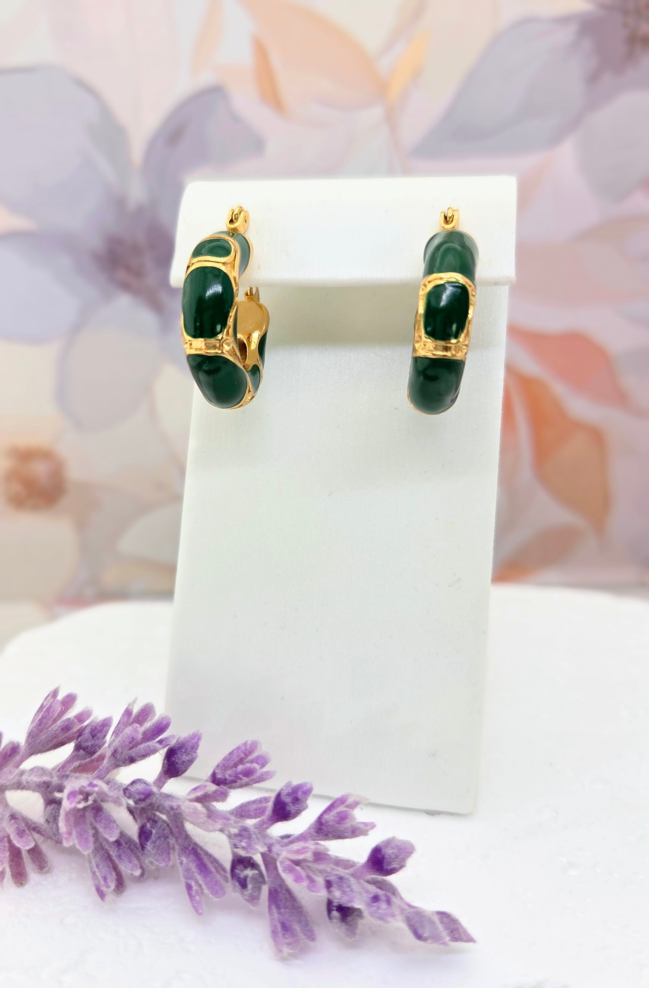 Chunky Enamel Hoops