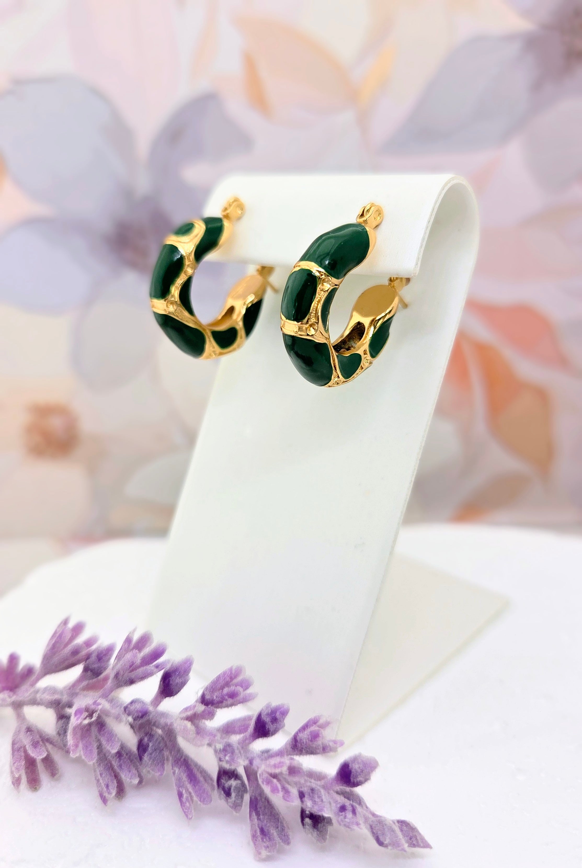 Chunky Enamel Hoops