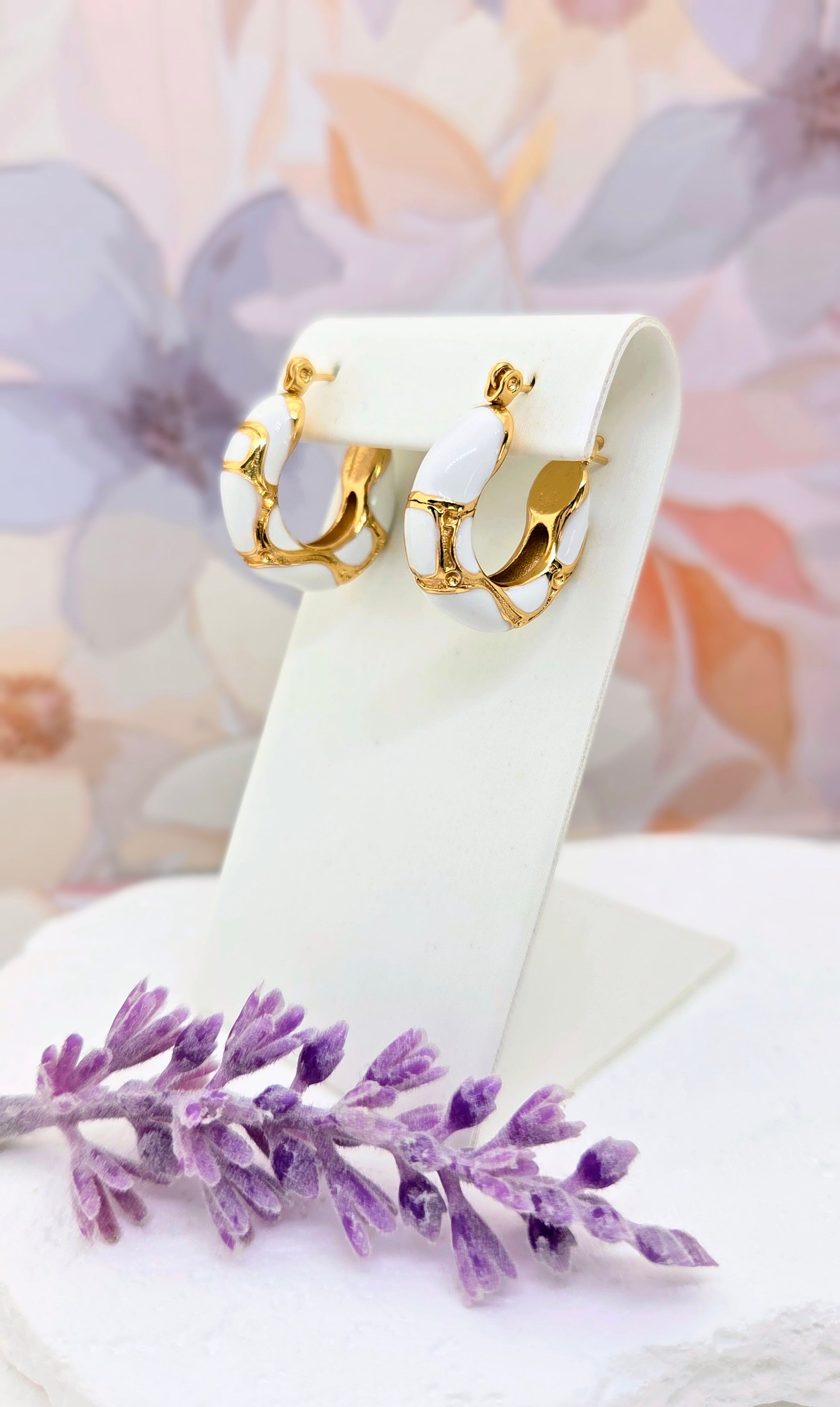 Chunky Enamel Hoops