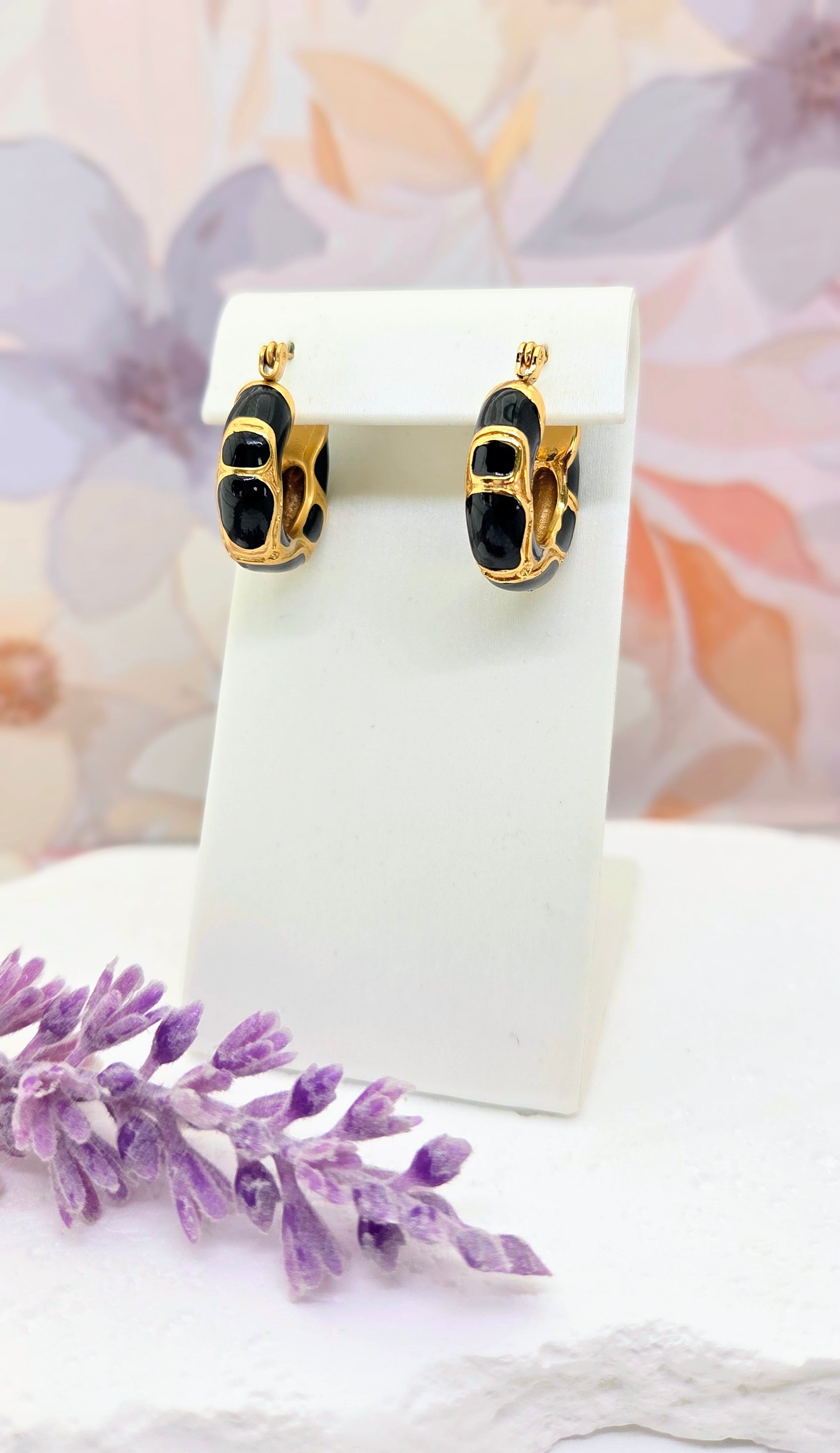Chunky Enamel Hoops