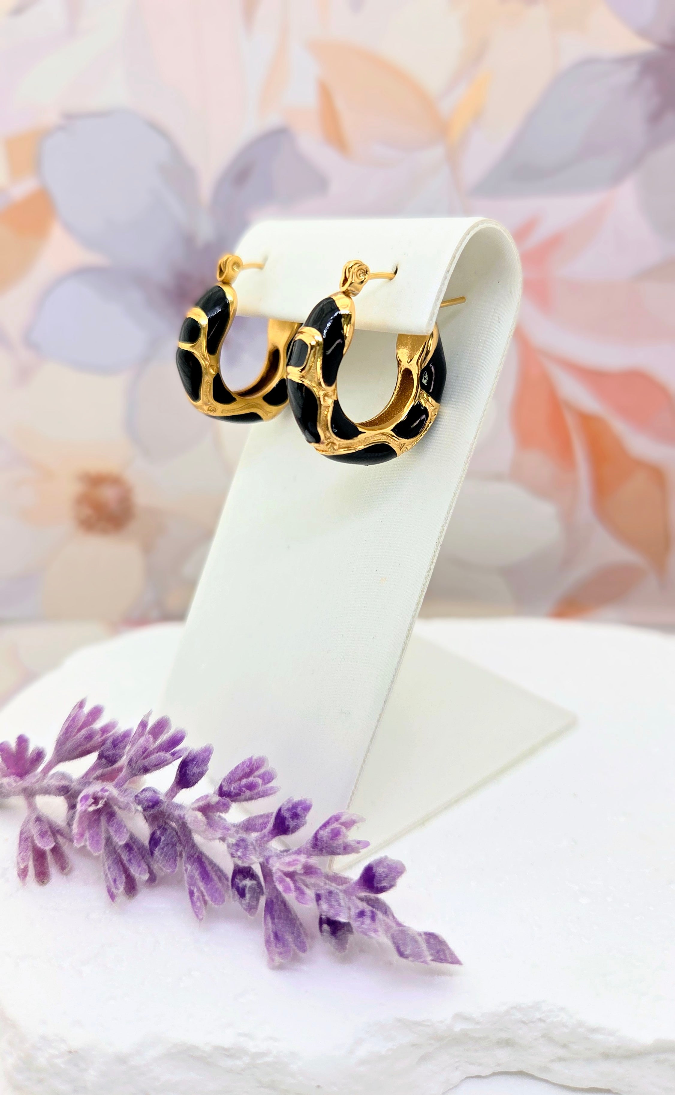Chunky Enamel Hoops