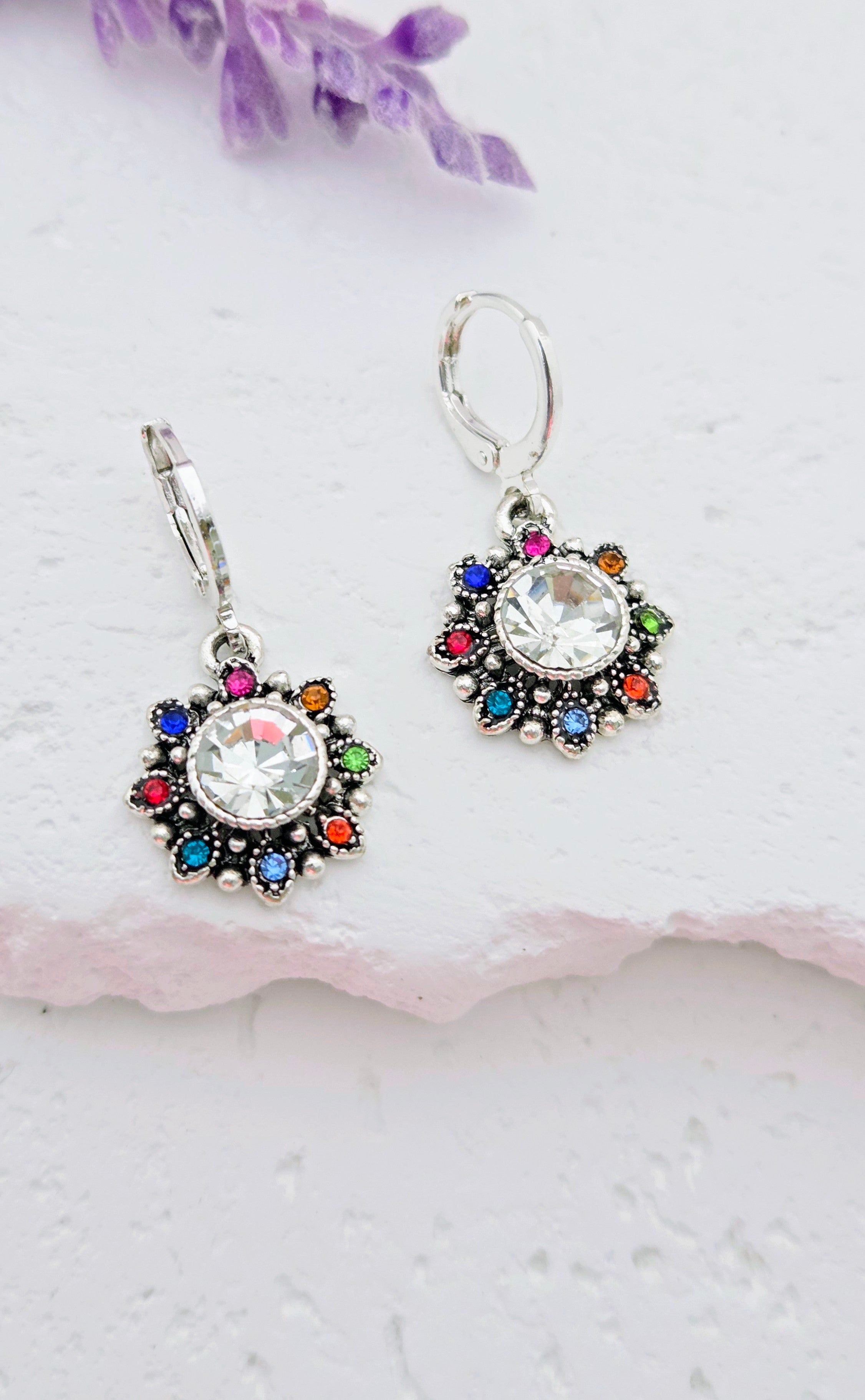 Vibrant Sunburst Earrings