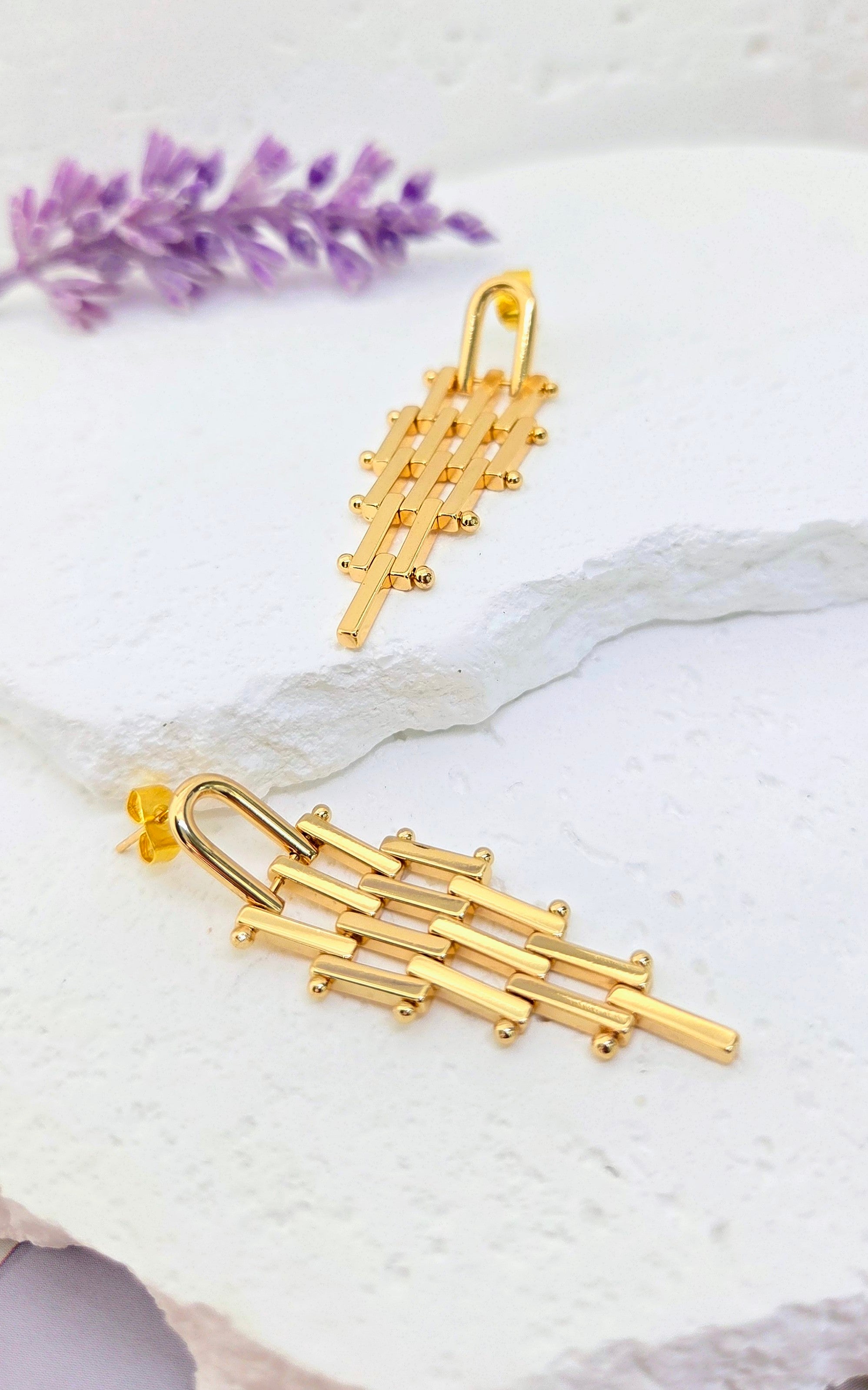 Geometric Statement Earrings