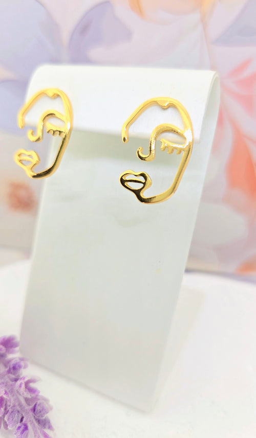 Abstract Face Earrings