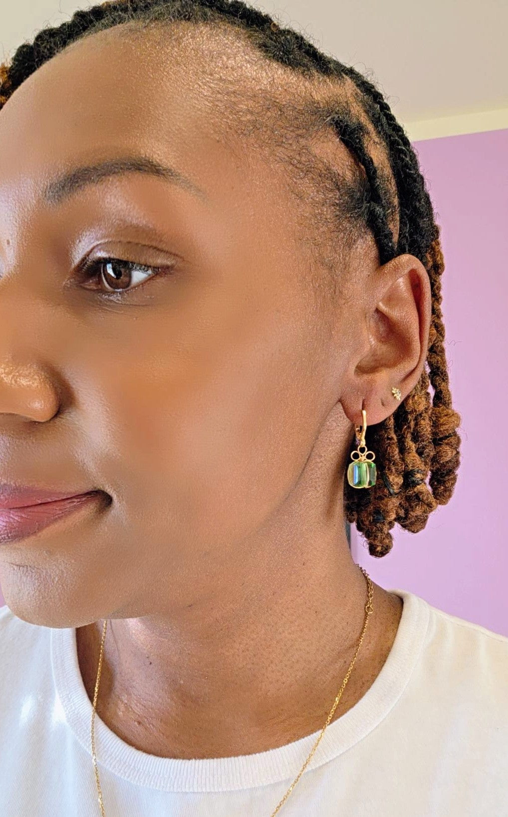 Gift Box Huggie Earrings