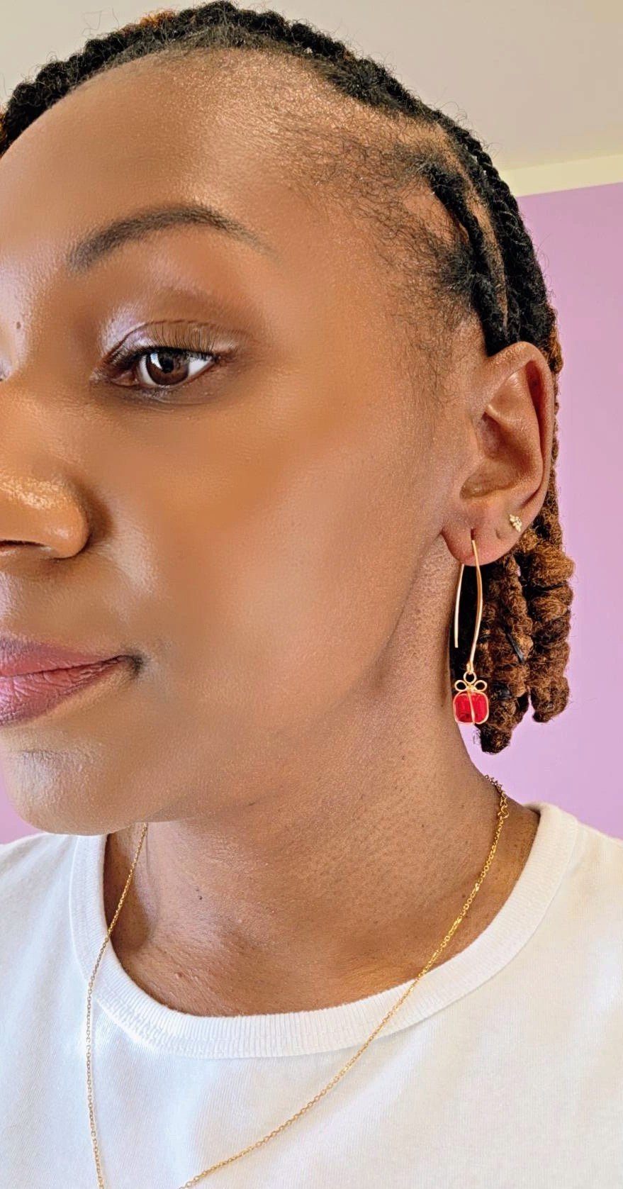 Gift Box Threader Earrings