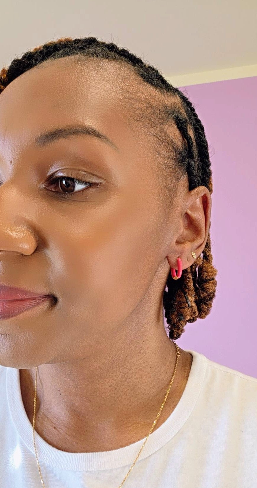 Colorful Mini Enamel Hoop Earrings