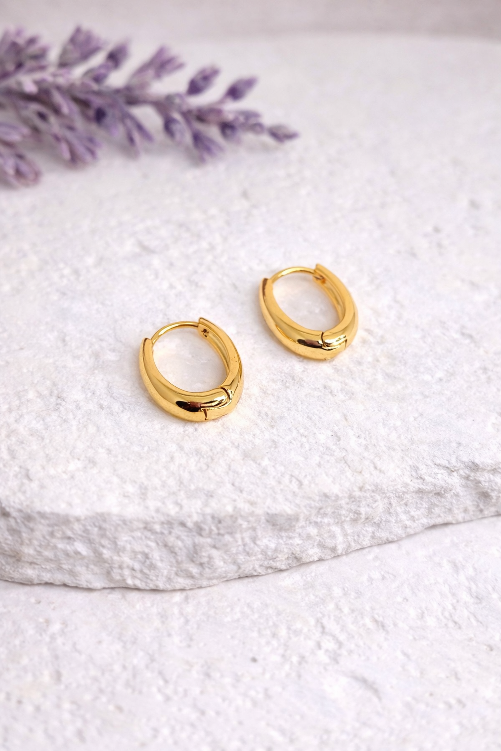 Bold Marble Pendant Earrings- 2 in 1