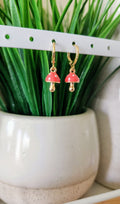 Colorful Mushroom Earrings