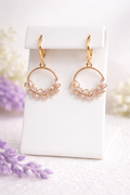 Crystal Branch Huggie Earrings