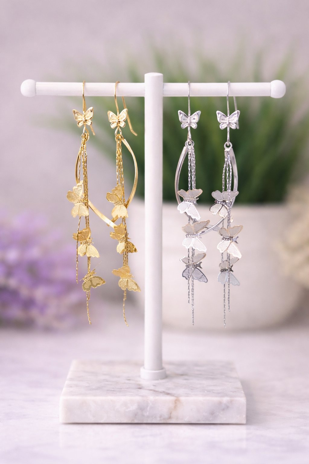 Butterfly Tassel Earrings