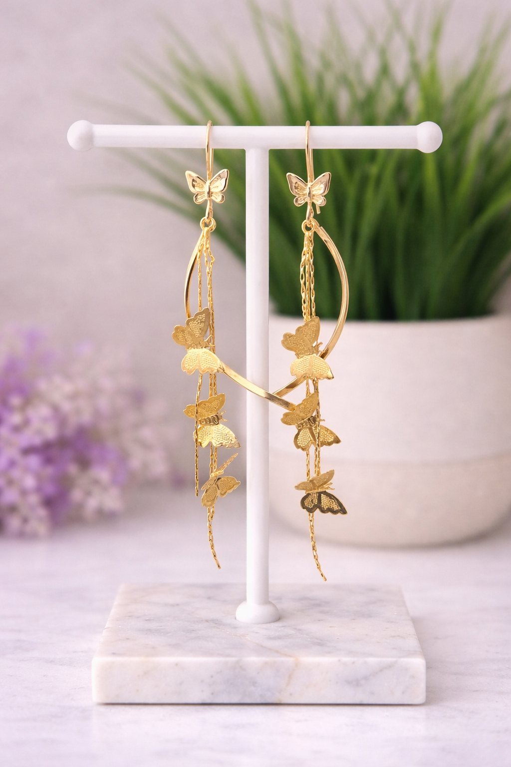 Butterfly Tassel Earrings