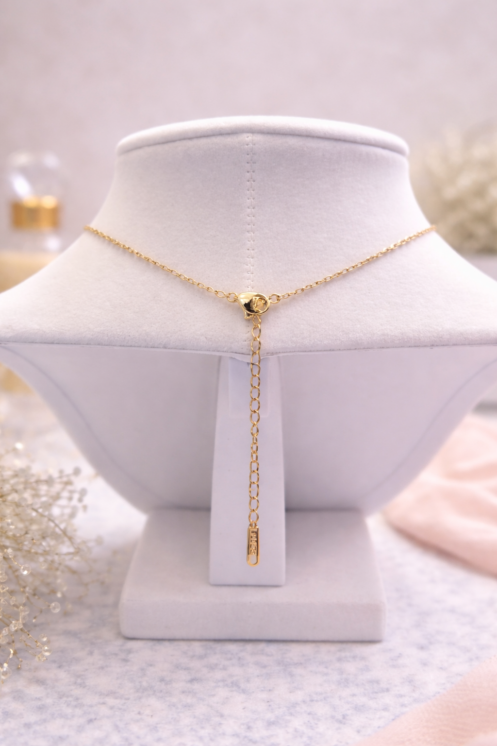 Glass Stone Teardrop Necklace- Multiple Colors,