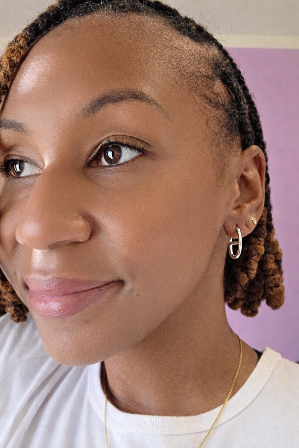 Minimal Oval Huggie Earrings
