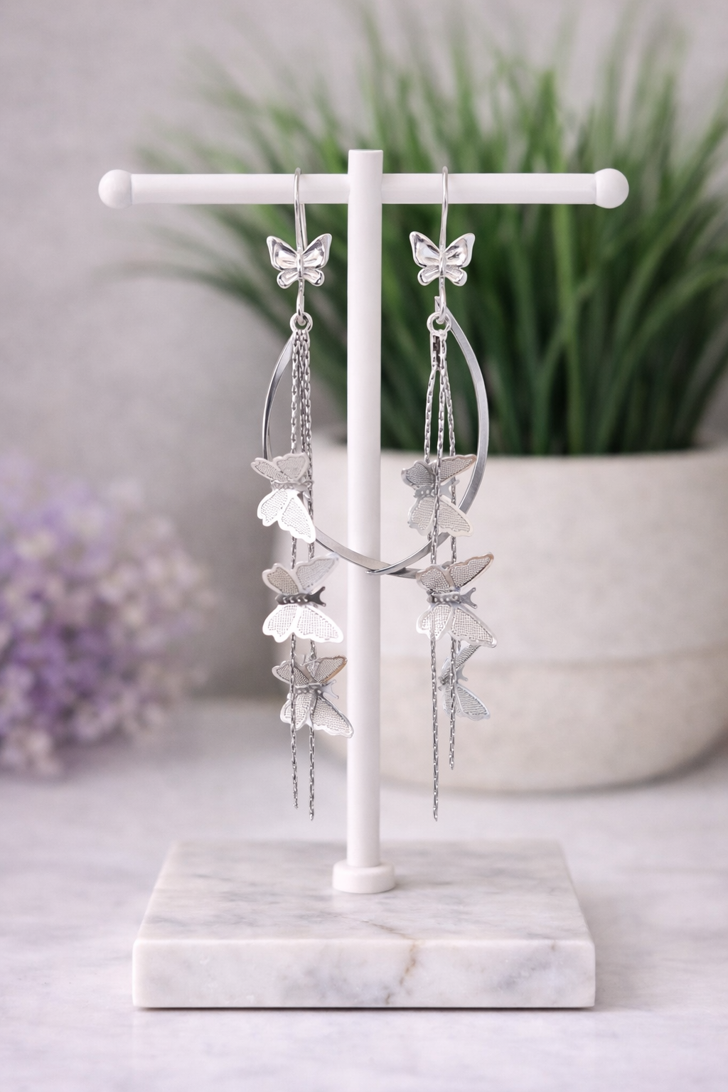Butterfly Tassel Earrings